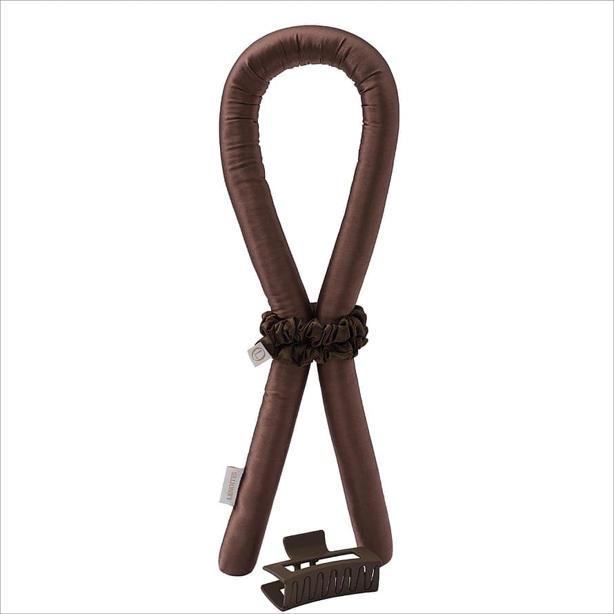 Heatless Curls in Mulberry Silk Brown, Small