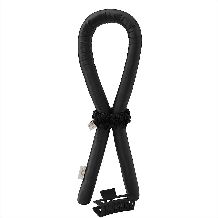 Heatless Curls in Mulberry Silk Black, Small