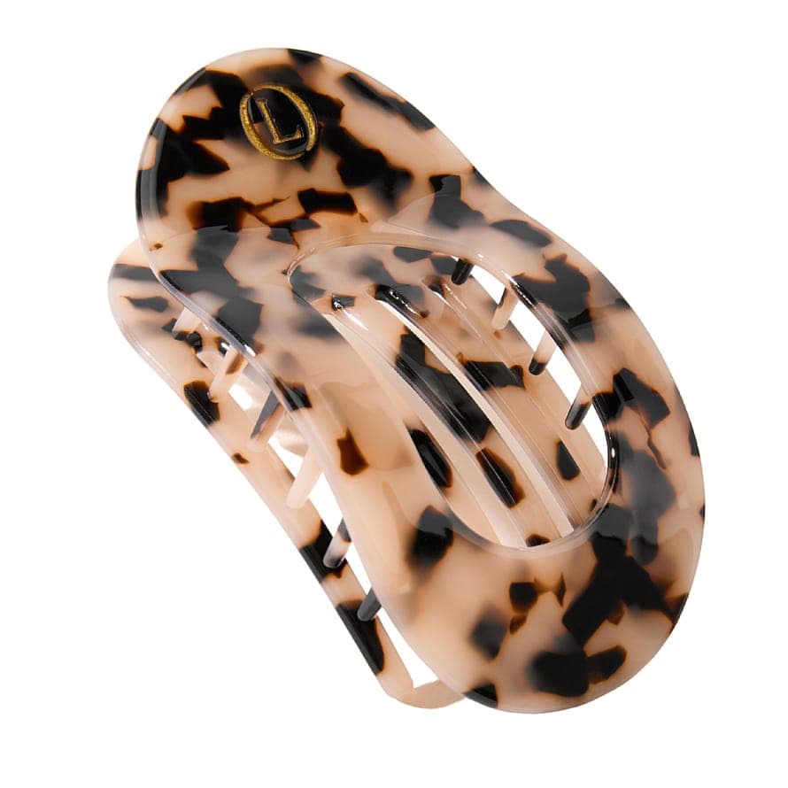 Flat Hair Clip Nude Leopard
