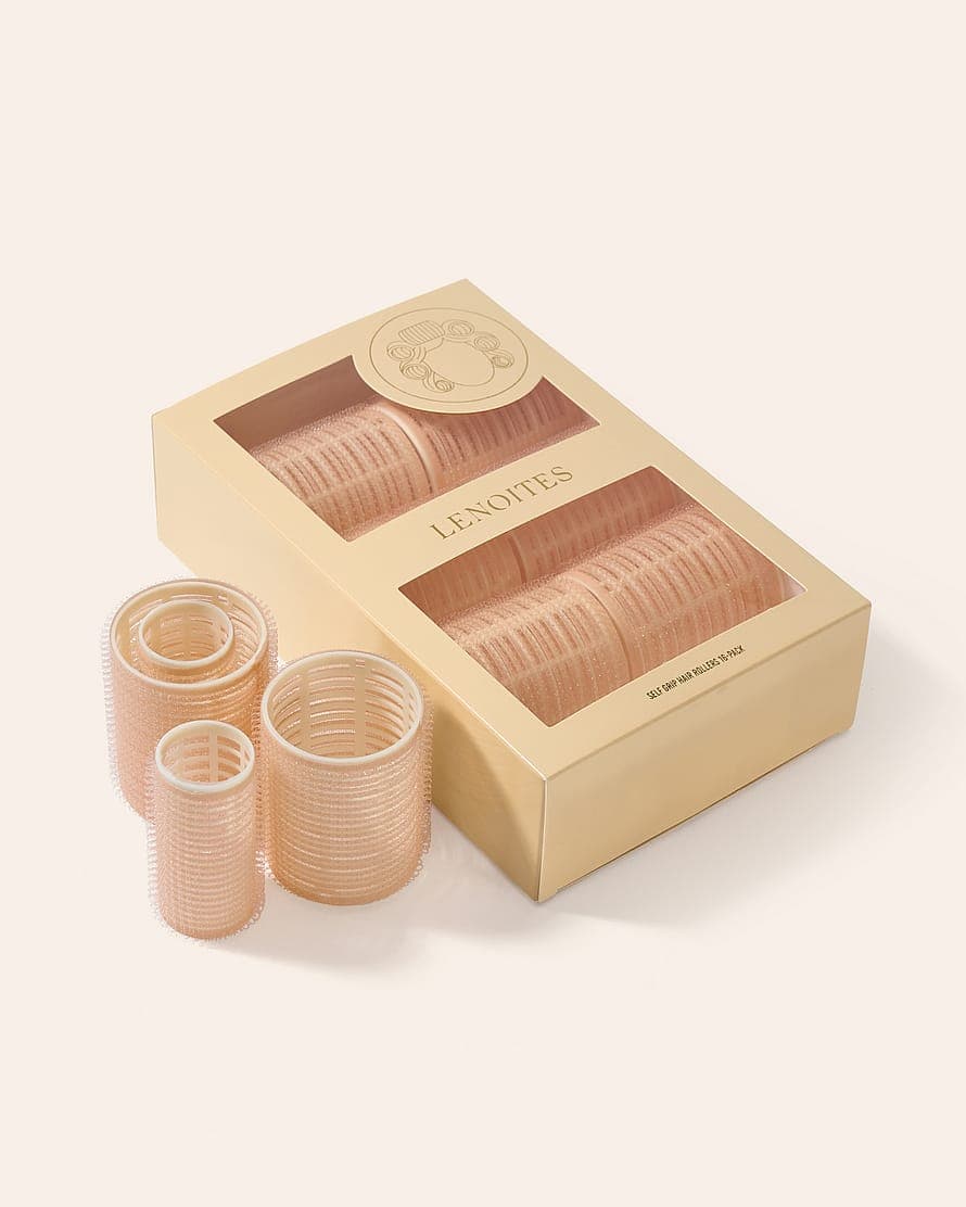 Self Grip Hair Rollers Pink