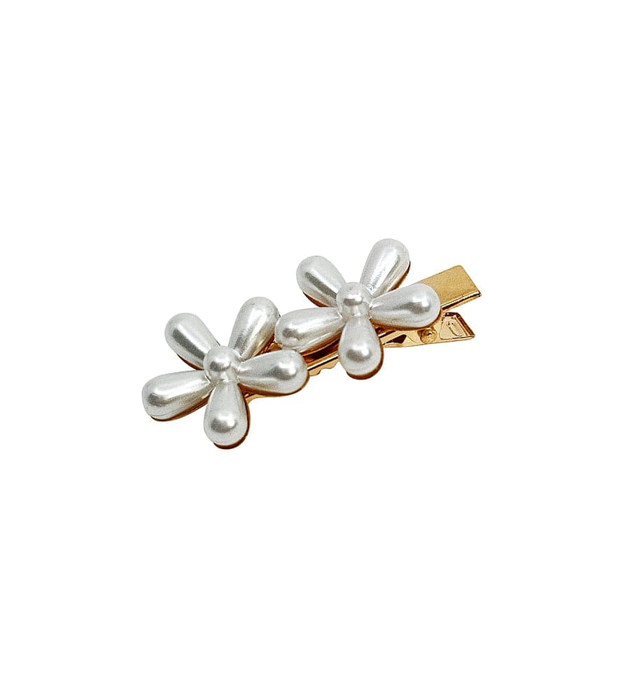 Calista Hair Pin Small White White
