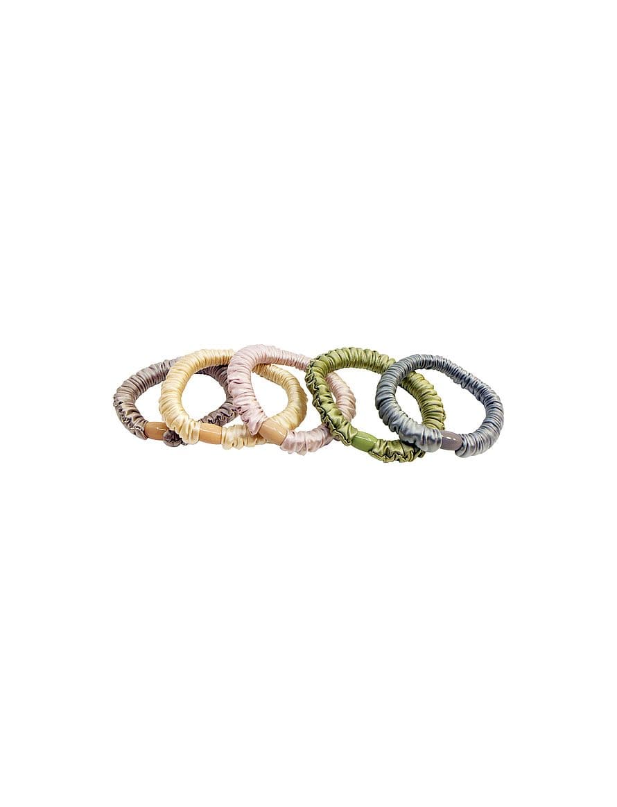 Ruffle Satin Elastic Light Mix 5 pcs