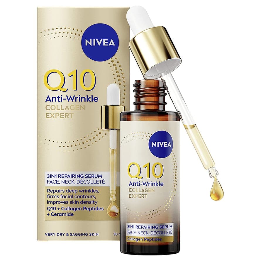 Nivea Serum Q10 Anti-Wrinkle Collagen Expert 3in1 Repairing Serum 30 ml