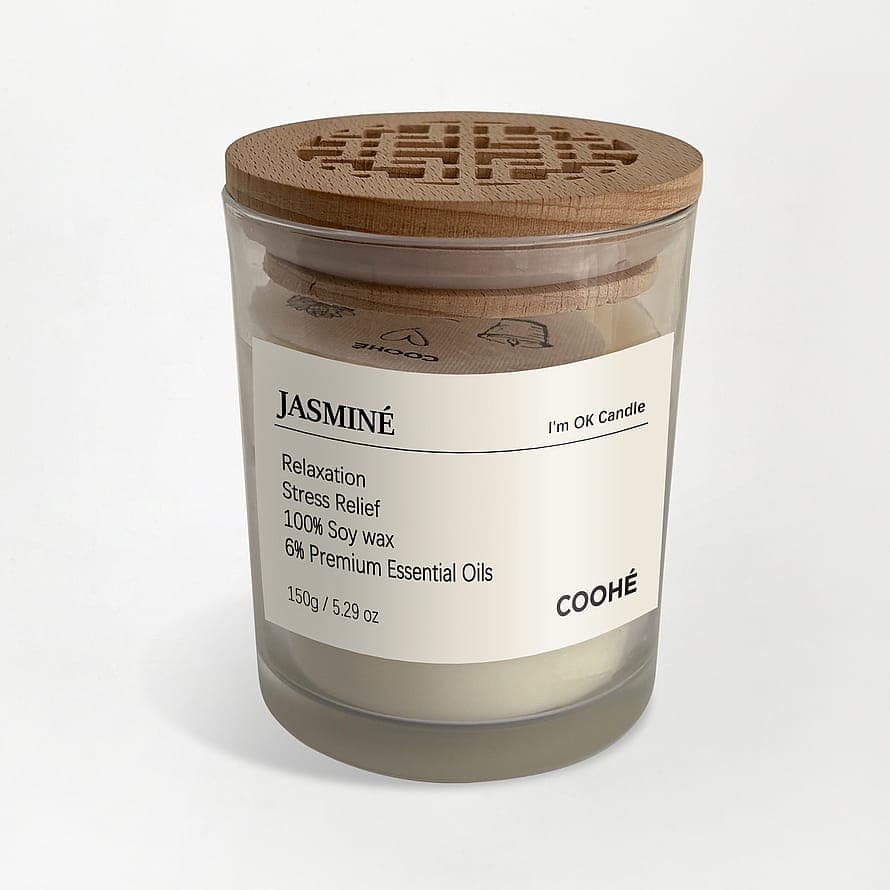 I'm OK Soy Wax Aroma Candle Jasminé 150 g