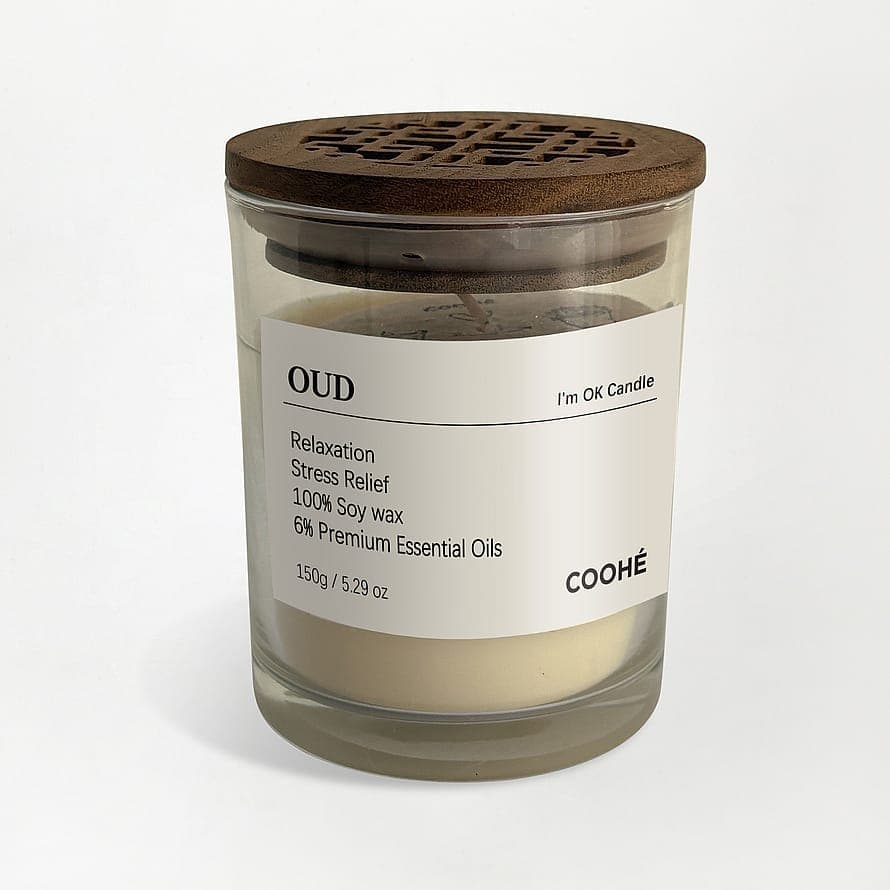 I'm OK Soy Wax Aroma Candle Oud 150 g