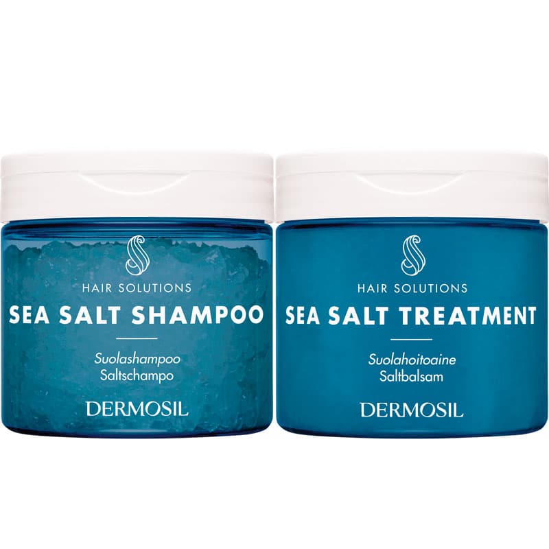 Meren tuulahdus - mineraalipitoiset merisuolatuotteet, syväpuhdistava shampoo ja pehmentävä hoitoaine