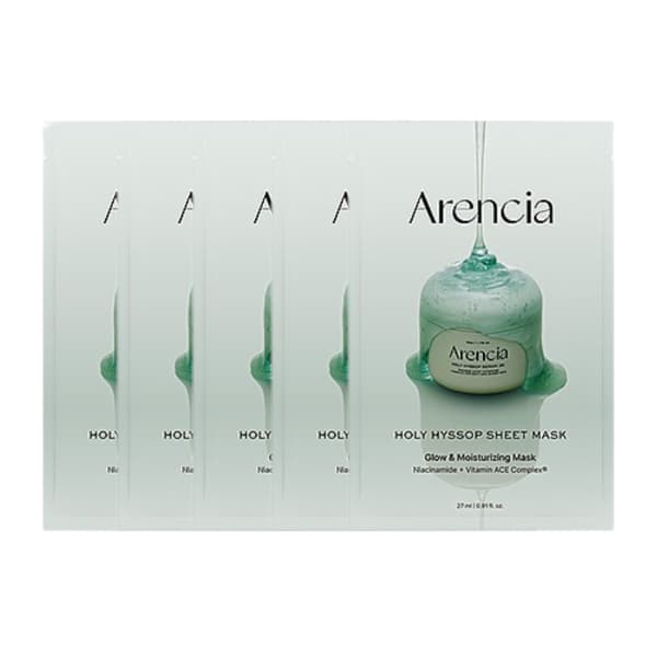 Arencia - Holy Hyssop Sheet Mask - 5pcs