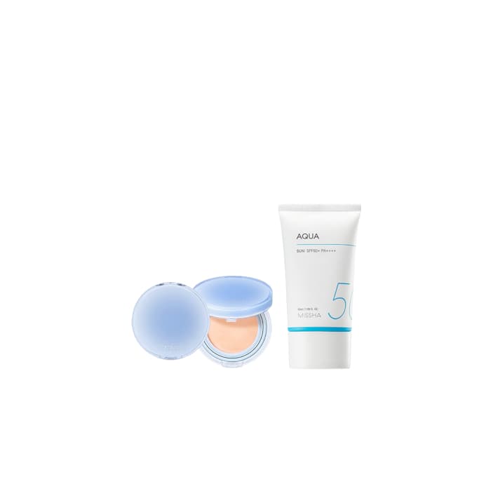 MISSHA - All-Around Safe Block Aqua Sun SPF50+ PA++++ (New version of All-Around Safe Block Aqua Sun Gel ) - 50ml X Romand -...