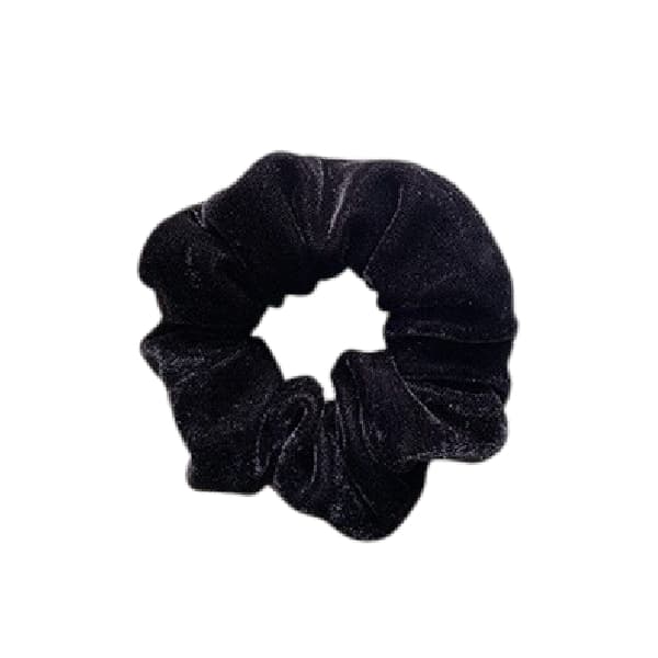MsBlossom - Velvet Hair Tie - 1pc - Black