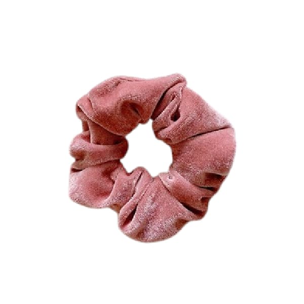 MsBlossom - Velvet Hair Tie - 1pc - Pink