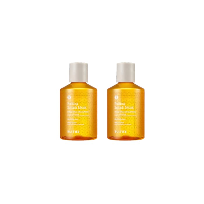 Blithe - Patting Splash Mask - Energy Yellow Citrus & Honey - 150ml (2ea) Set