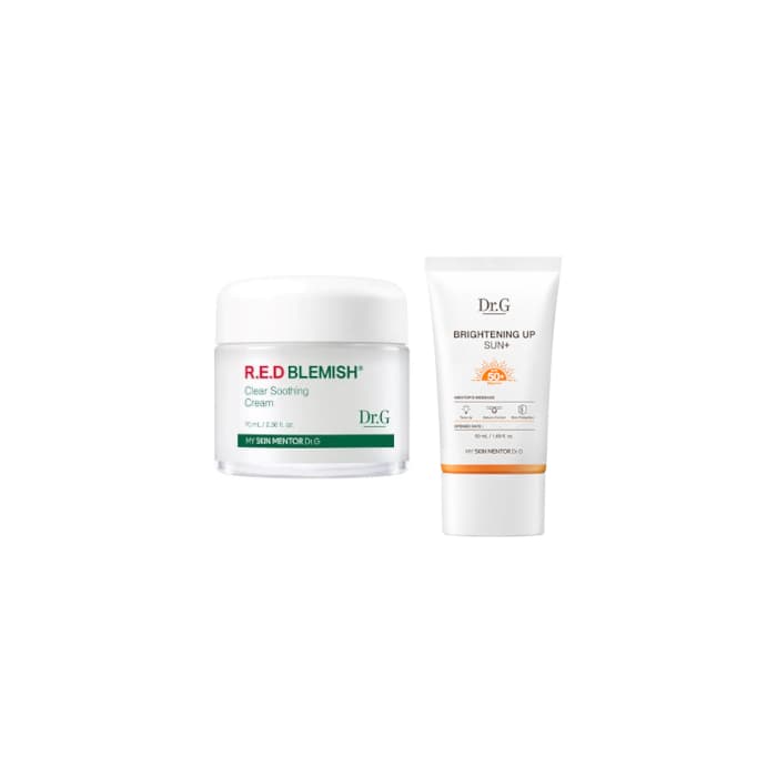 Dr.G - R.E.D Blemish Clear Soothing Cream - 70ML - 70ml - White (1ea) + Brightening Up Sun+ SPF50+ PA+++ - 50ml (1ea) set