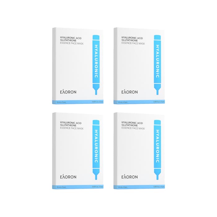 EAORON - Hyaluronic Acid Glutathione Essence Face Mask - 20pcs Set