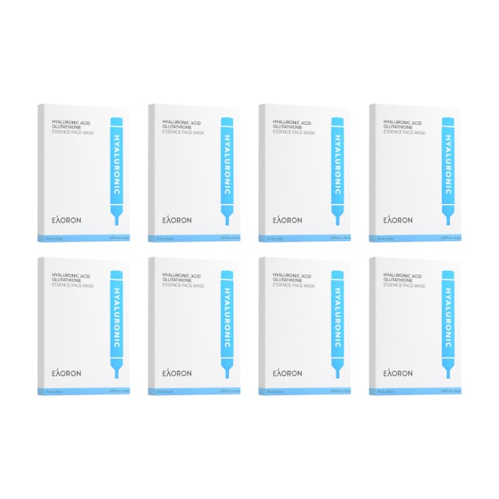 EAORON - Hyaluronic Acid Glutathione Essence Face Mask - 40pcs Set