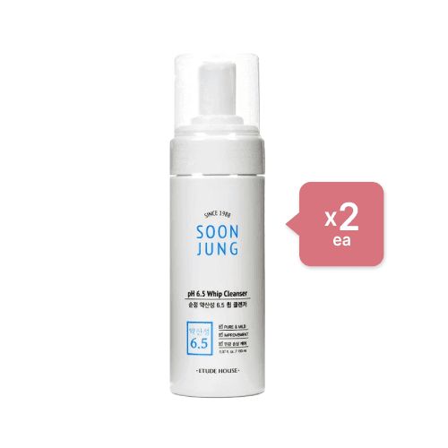 ETUDE - Soon Jung pH 6.5 Whip Cleanser (2ea) Set