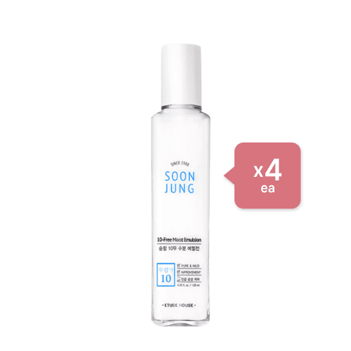 ETUDE - Soon Jung 10-Free Moist Emulsion - 130ml (4ea) Set