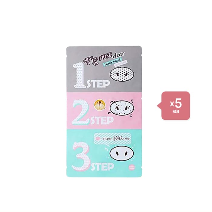 Holika Holika - Pig-nose Clear Black Head 3-Step Kit - 1 Treatment (5ea) Set