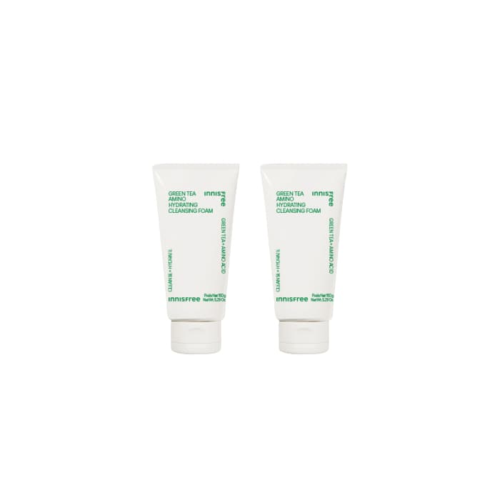innisfree - Green Tea Amino Hydrating Cleansing Foam - 150g (2ea) Set