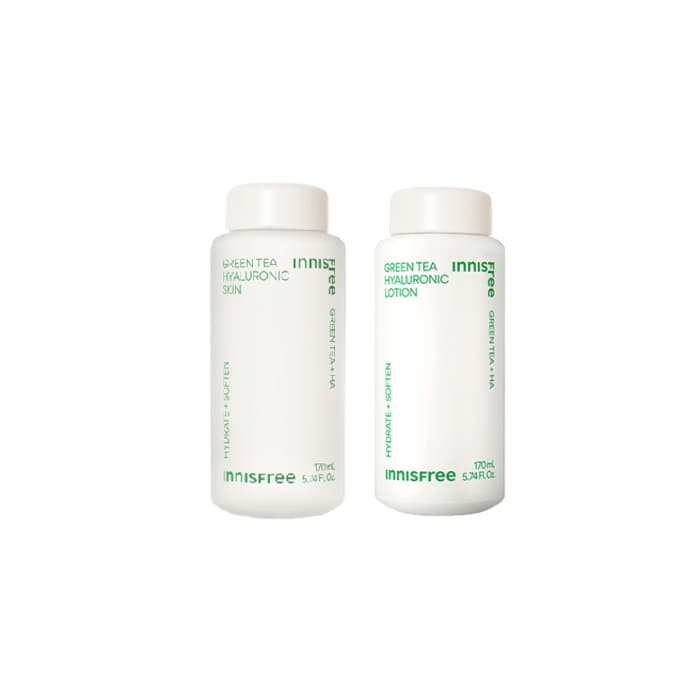 innisfree - Green Tea Hyaluronic Lotion - 170ml (1ea) + Skin - 170ml (1ea) Set