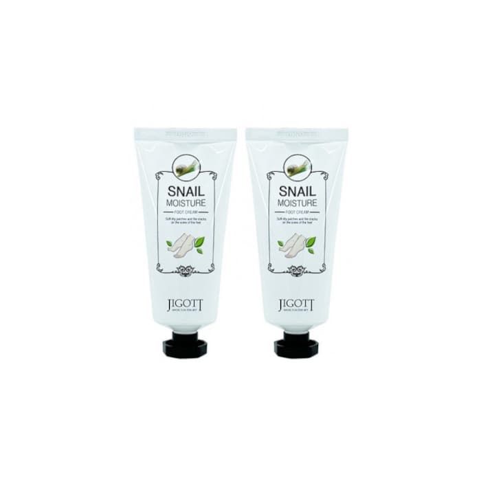 Jigott - Snail Moisture Foot Cream - 100ml (2ea) Set