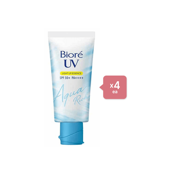 Kao - Biore UV Aqua Rich Light Up Essence (4ea) Set