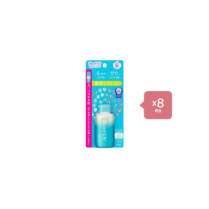 Kao Biore UV Aqua Rich Aqua Protect Mist SPF50 PA++++ Refill - 60ml 8pcs Set