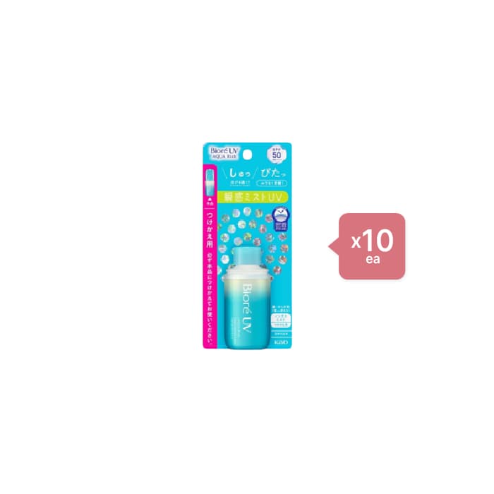 Kao Biore UV Aqua Rich Aqua Protect Mist SPF50 PA++++ Refill - 60ml 10pcs Set