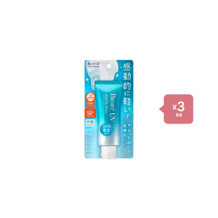 Kao - Biore UV Aqua Rich Water Essence SPF50+ PA++++ - 70g (3ea) Set
