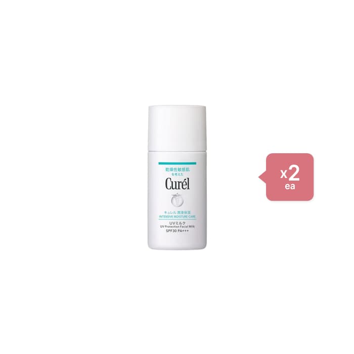 Kao - Curel Intensive Moisture Care UV Protection Facial Milk SPF30 PA+++ - 30ml (2ea) Set