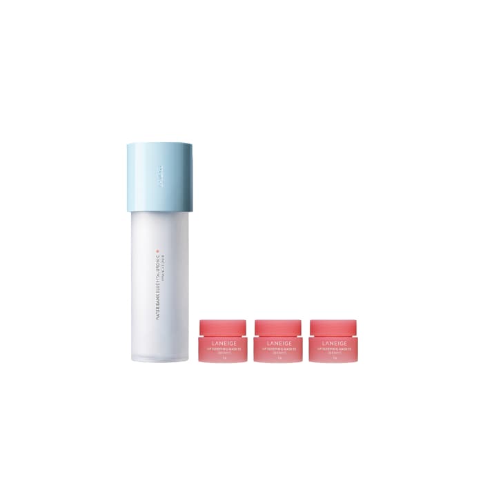 LANEIGE - Water Bank Blue Hyaluronic Essence Toner For Normal To Dry Skin - 160ml (1ea) + Lip Sleeping Mask EX - 3g - Berry...