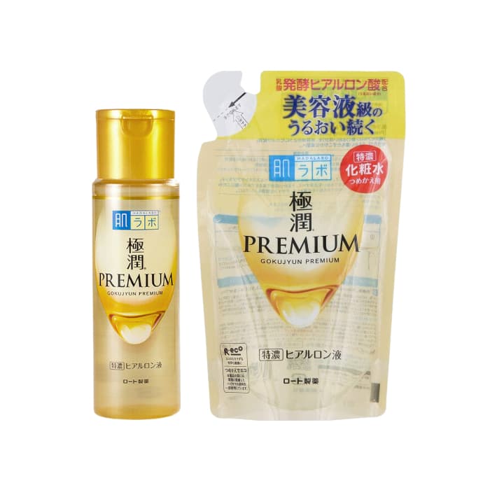 Rohto Mentholatum - Hada Labo Gokujyun Premium Lotion + Refill Set