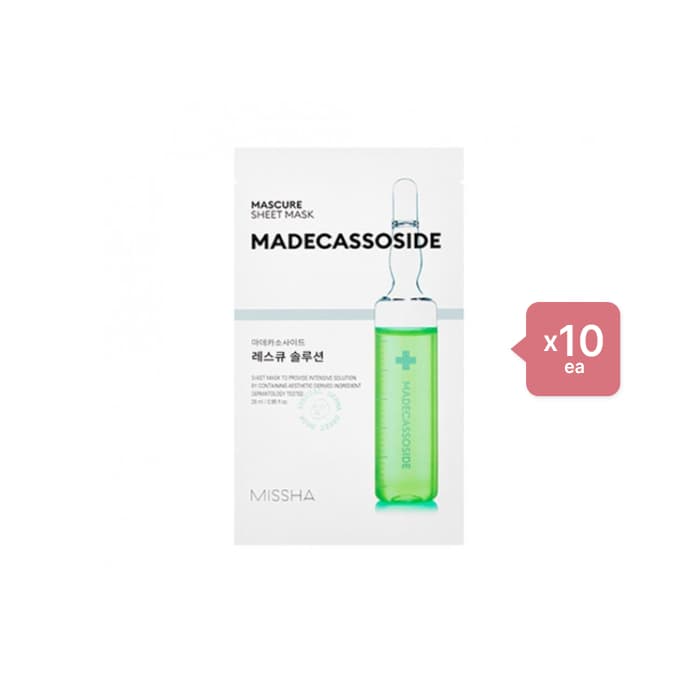 MISSHA - Mascure Solution Sheet Mask - Madecassoside (10pcs) Set