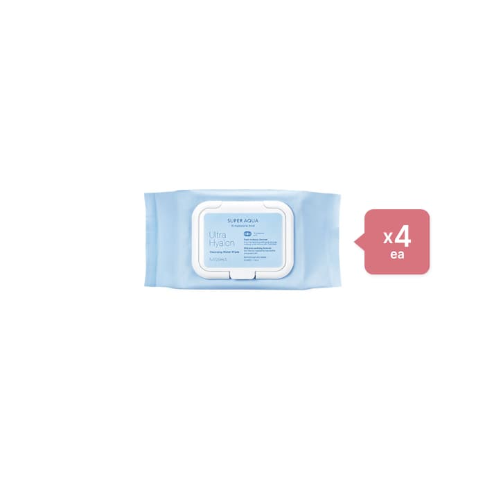 MISSHA - Super Aqua Ultra Hyalron Cleansing Water Wipes - 1pack (30pcs) (4ea) Set