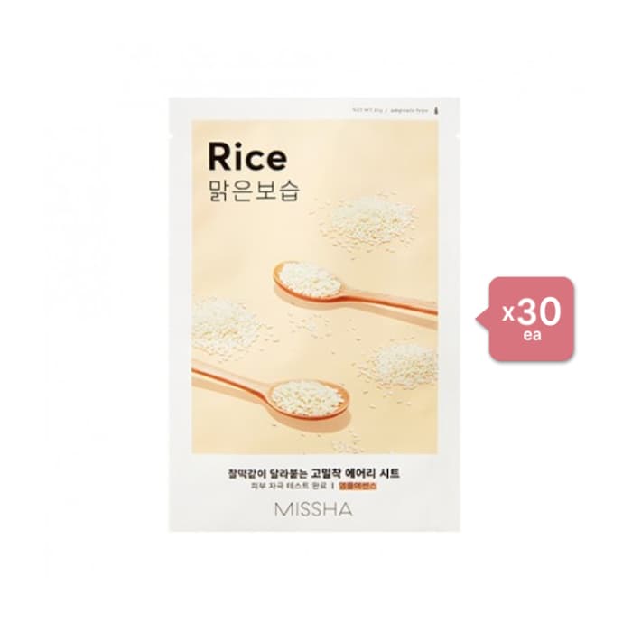 MISSHA Airy Fit Sheet Mask - Rice - 1pc (30ea) Set