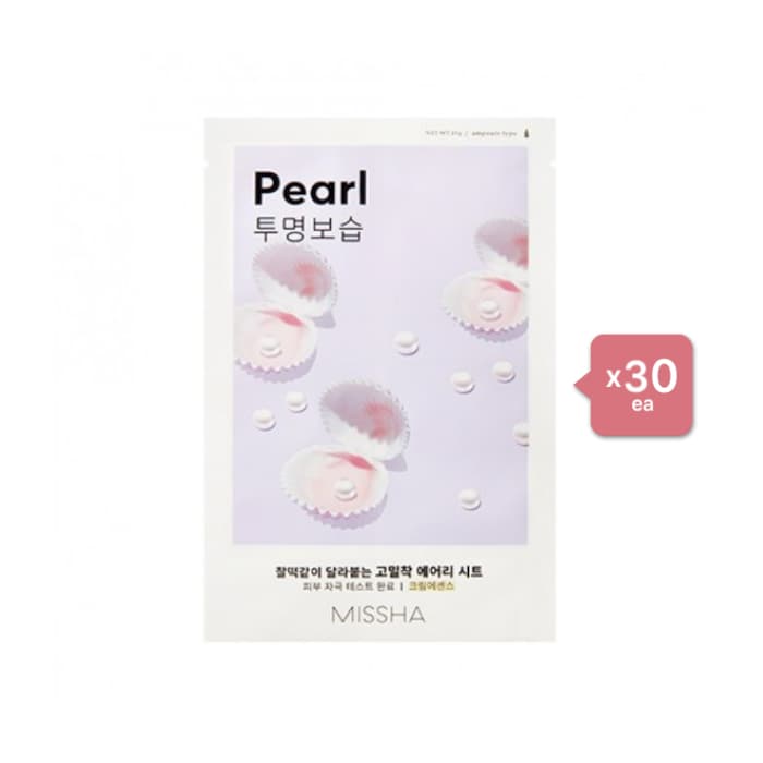MISSHA Airy Fit Sheet Mask - Pearl - 1pc (30ea) Set