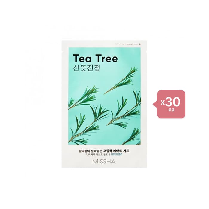 MISSHA - Airy Fit Sheet Mask - Tea Tree - 1pc (30ea) Set