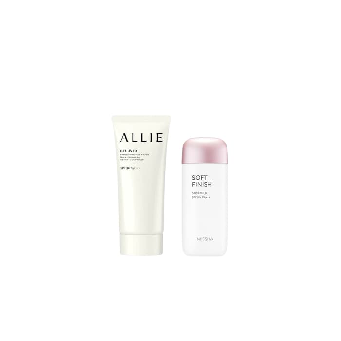MISSHA - All-Around Safe Block Soft Finish Sun Milk SPF50+ PA+++ - 70ml X Kanebo - Allie Gel UV EX SPF50+ PA++++ - 90g (New...