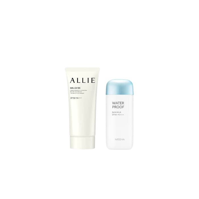 MISSHA - All-Around Safe Block Waterproof Sun Milk SPF 50+/PA++++ - 70ml X Kanebo - Allie Gel UV EX SPF50+ PA++++ - 90g (New...