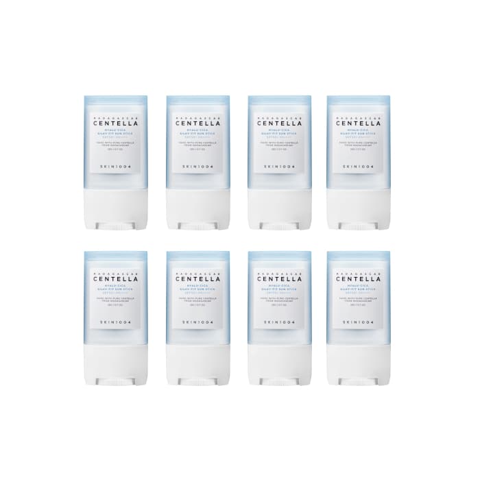 SKIN1004 Madagascar Centella Hyalu-Cica Silky-Fit Sun Stick SPF50+ PA++++ - 20g (8ea) set