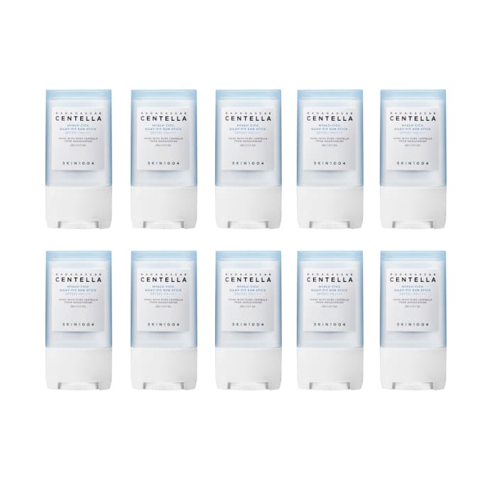 SKIN1004 Madagascar Centella Hyalu-Cica Silky-Fit Sun Stick SPF50+ PA++++ - 20g (10ea) set