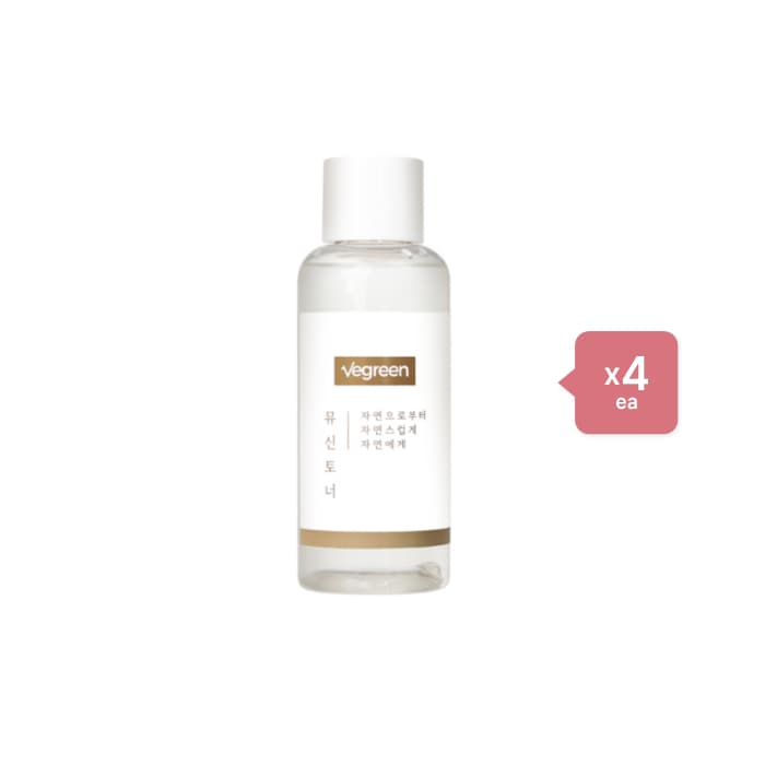 VEGREEN - Alcohol-Free Nature Mucin Essence Toner - 150ml (4ea) Set