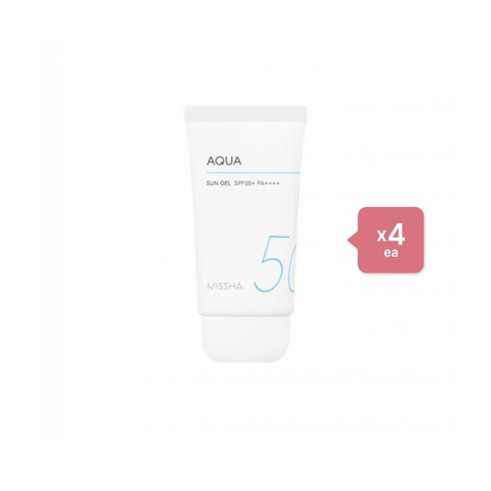 MISSHA All-Around Safe Block Aqua Sun SPF50+ PA++++ (New version of All-Around Safe Block Aqua Sun Gel ) - 50ml (4ea) Set