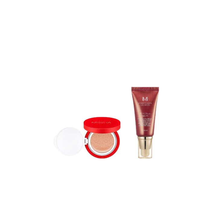 MISSHA - M Perfect Cover BB Cream - 50ml - #23 Natural Beige X MISSHA - Velvet Finish Cushion SPF50+ PA+++ - 15g - 23