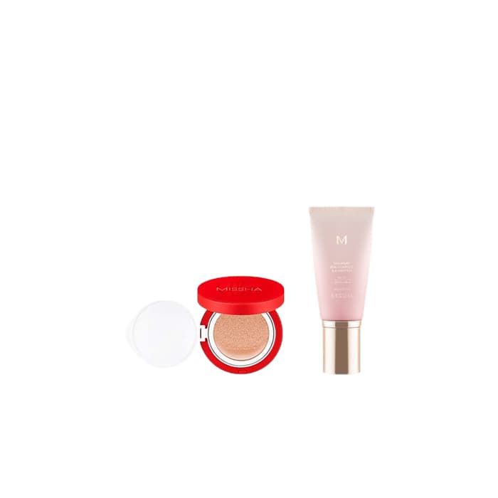 MISSHA - M Signature Real Complete BB Cream EX SPF30 PA++ (New Version) - 45g - 21 Bright Beige X MISSHA - Velvet Finish...