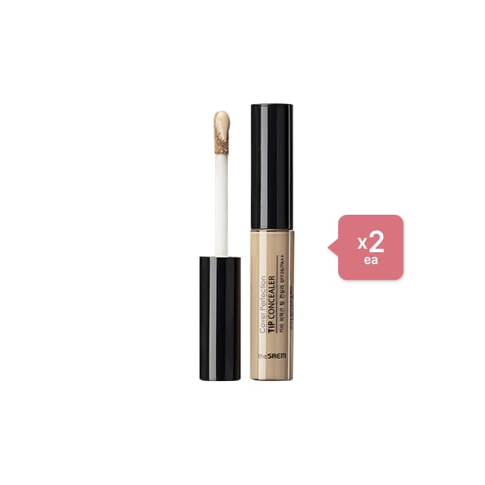 The Saem Cover Perfection Tip Concealer - 01 Clear Beige (2ea) Set