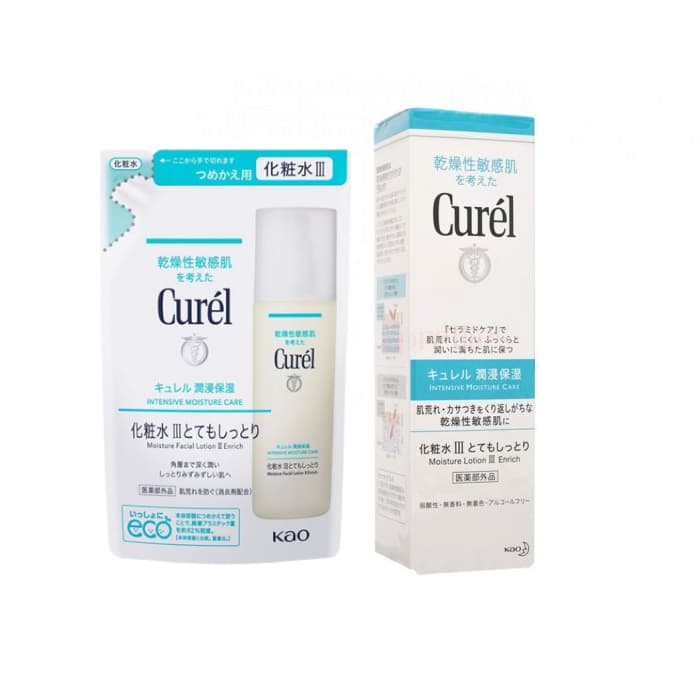 Kao - Curel - Intensive Moisture Care Moisture Lotion III Enrich & Refill Set