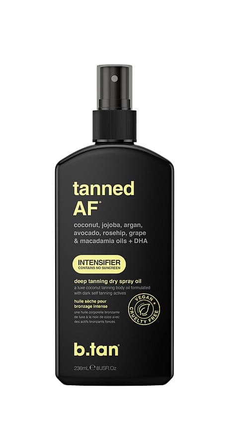 Tanned AF Intensifier Deep Tanning Dry Spray Oil 236 ml