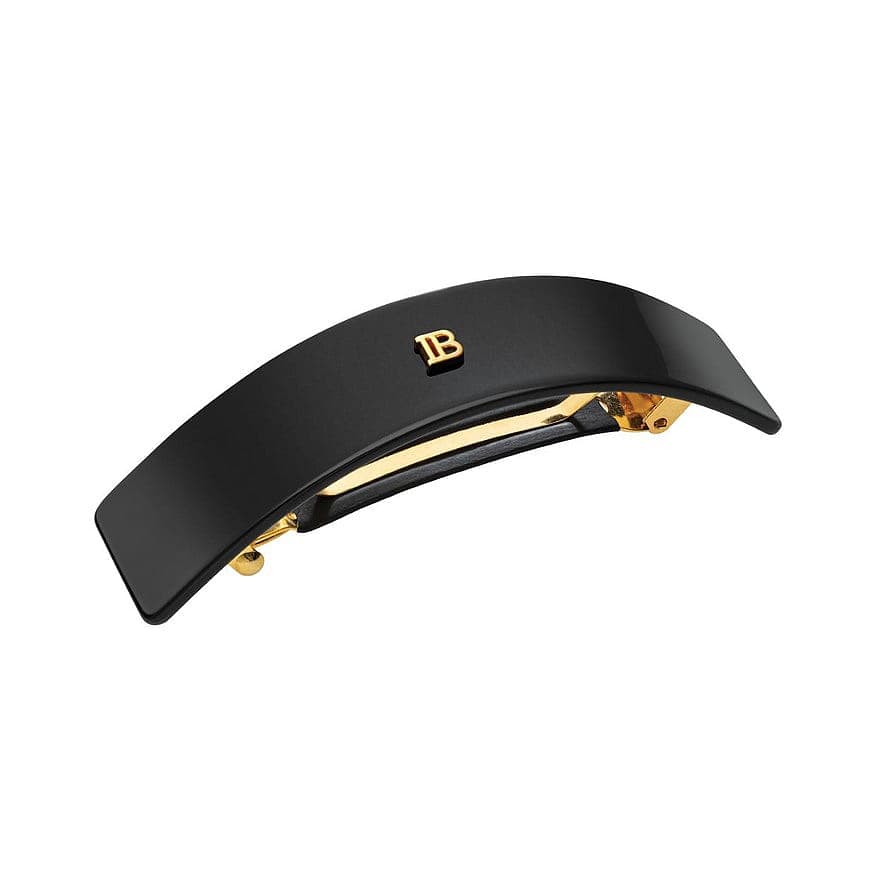 Cellulose Acetate Barrette Pour Cheveux Large Large Black