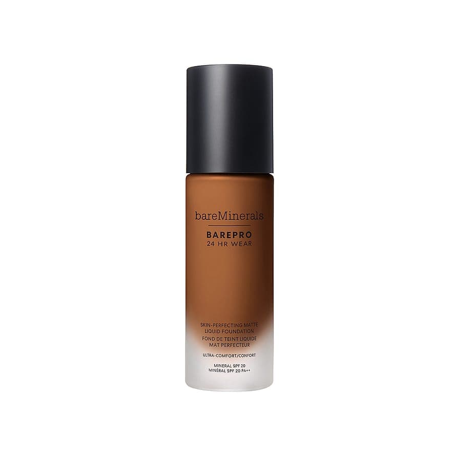 BAREPRO 24HR Skin-Perfecting Matte Liquid Foundation SPF 20 Deep 55 Warm