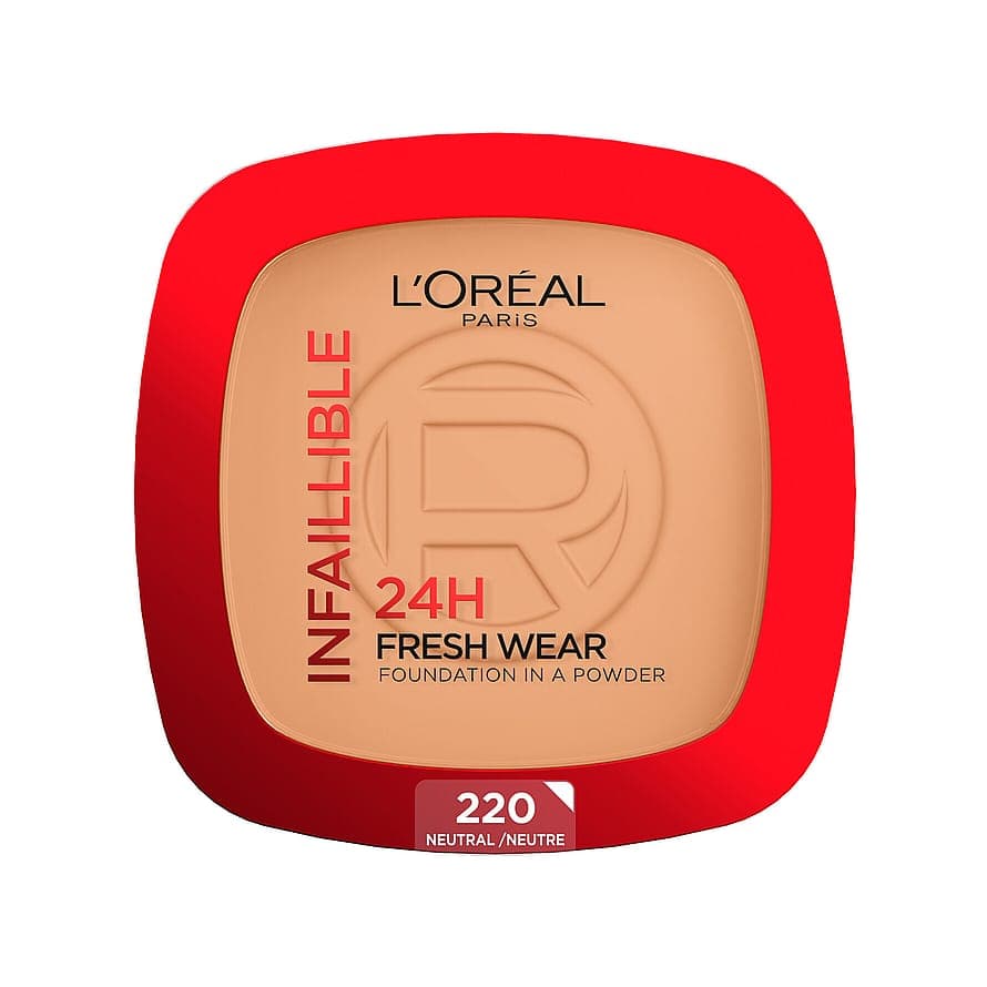 Infaillible 24H Fresh Wear Foundation in a Powder 220 Neutral Undertone